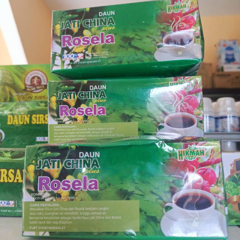 

Teh Celup Jati Cina Plus Rosella