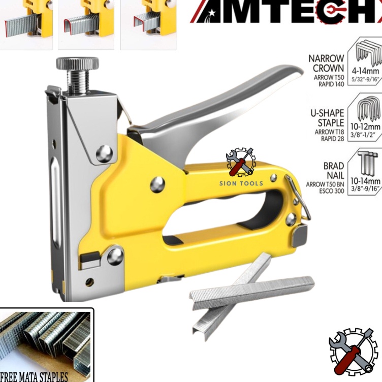

KODE I73I AMTECH VELOZ STAPLES GUN TACKER 3 IN 1 STAPLE JOK TEMBAK HEKTER 3 WAY