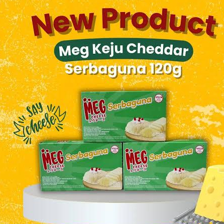 

Keju Cheddar MEG Serbaguna 250gr