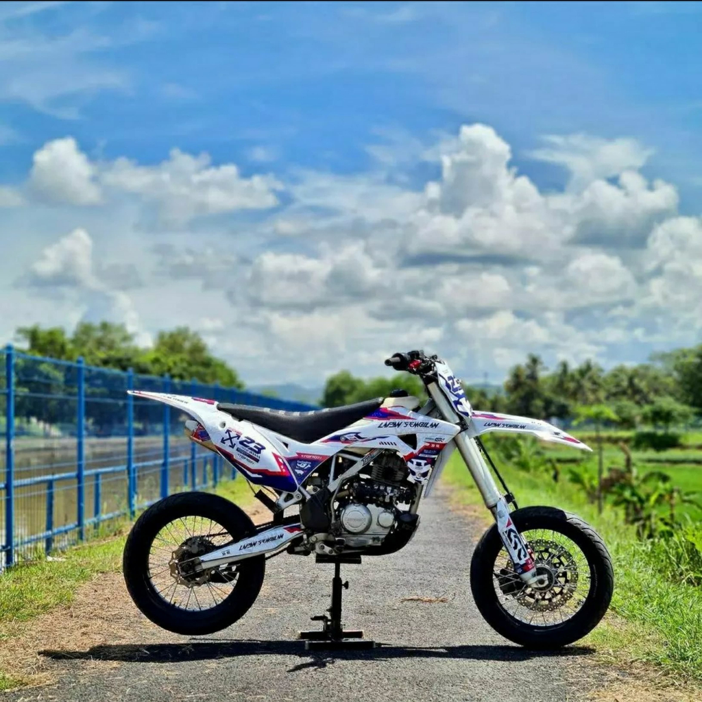 Decal Dekal Stiker Sticer Kawasaki Klx Bf Gordon Crf Supermoto Trabas Bagus