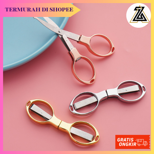 

GUNTING LIPAT FOLDING PORTABLE POCKET SCISSORS STAINLESS STEEL TERMURAH TERLARIS