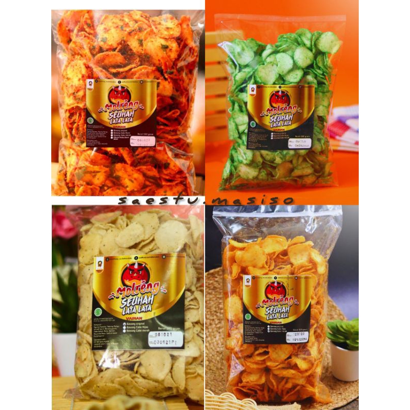 

Keripik Cimol Goreng Molreng Seuhahlatalata Kiloan 500 Gram