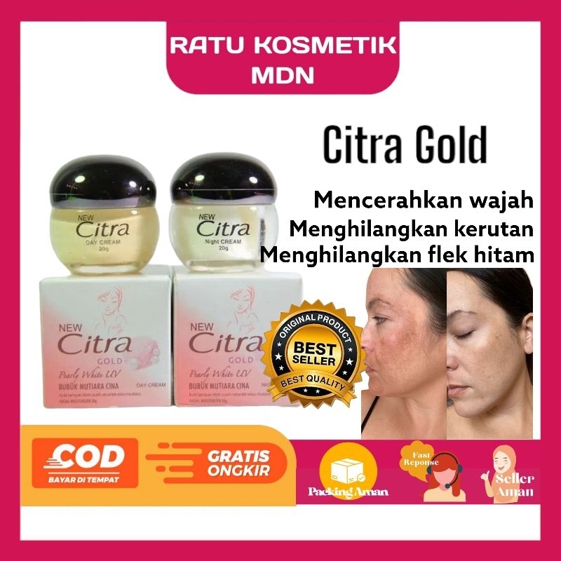 Citra Gold New | Cream Citra Siang dan Malam | Cream Mutiara | Original