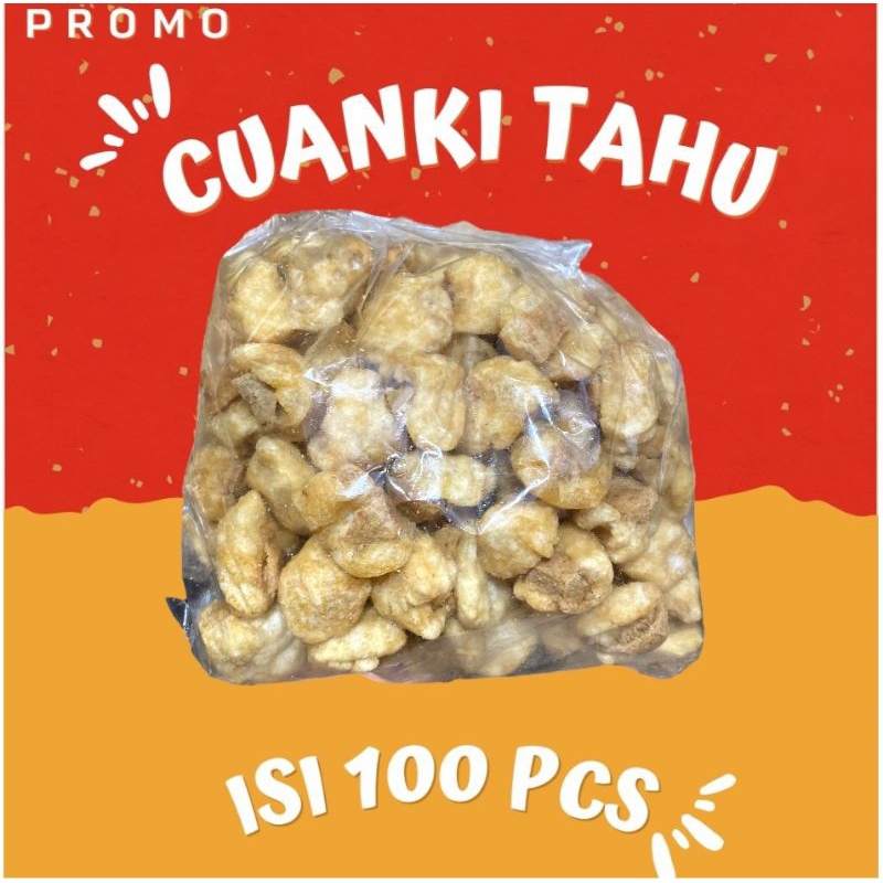 

CUANKI TAHU ISI 100 TOPING BASO ACI DAN SEBLAK