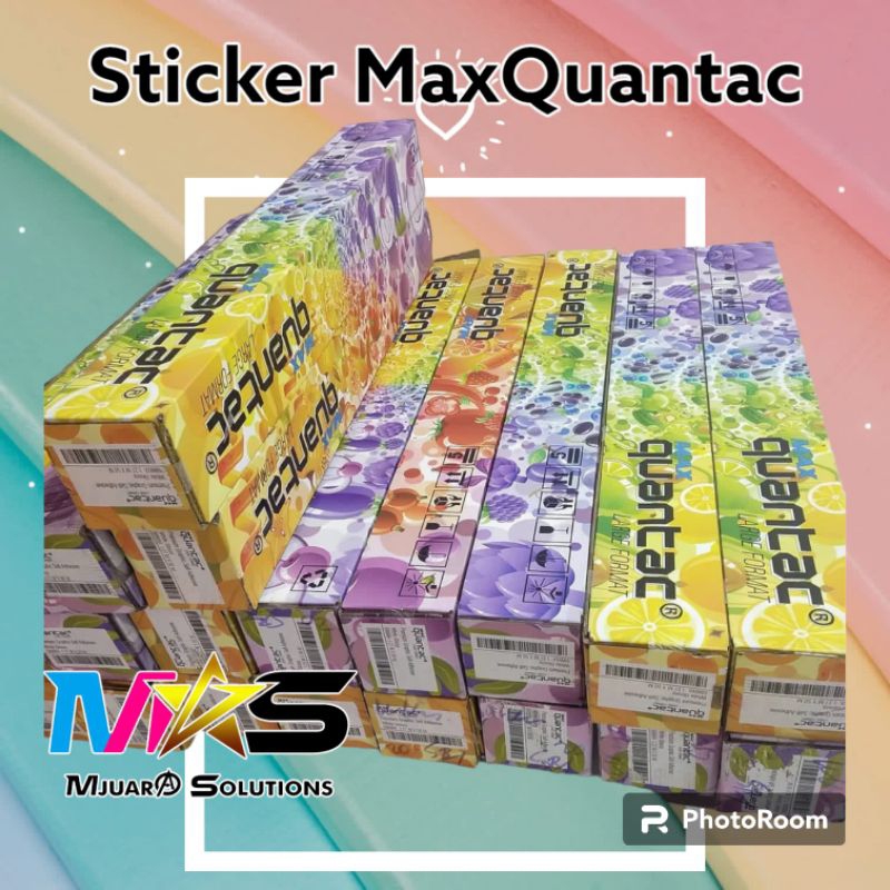

Sticker MaxQuantac White Glosy Uk 1.06m