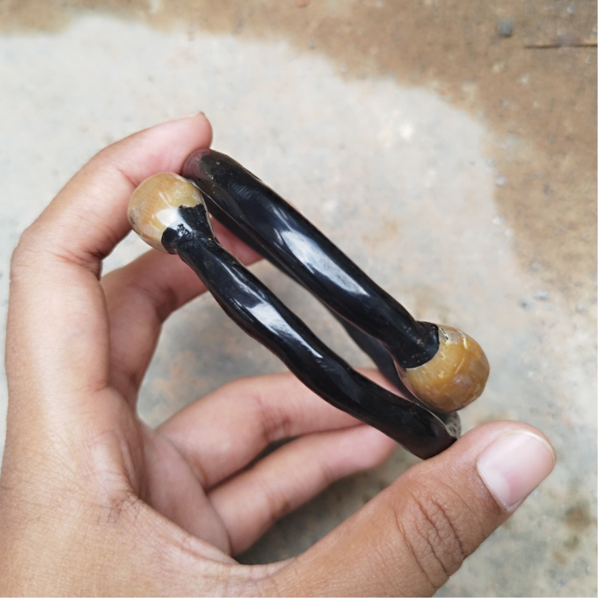 Gelang Akar Bahar Hitam Bonggol Size Kantor