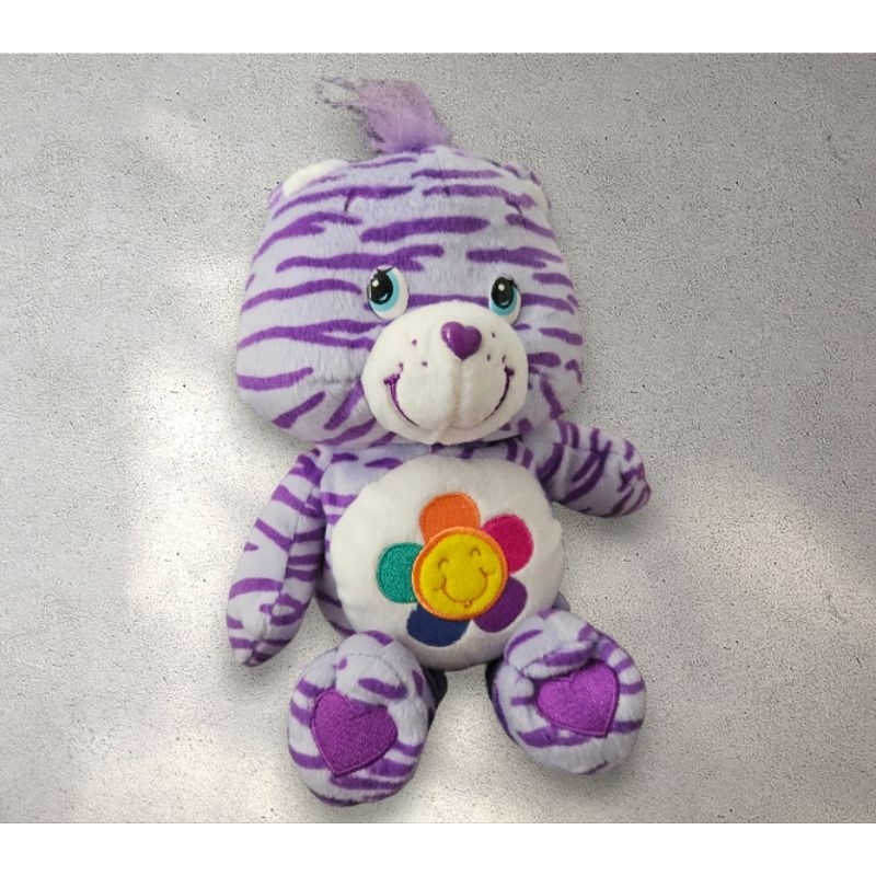 Care Bears Harmony Bear Loreng / Boneka CB Carebear Ungu Belang