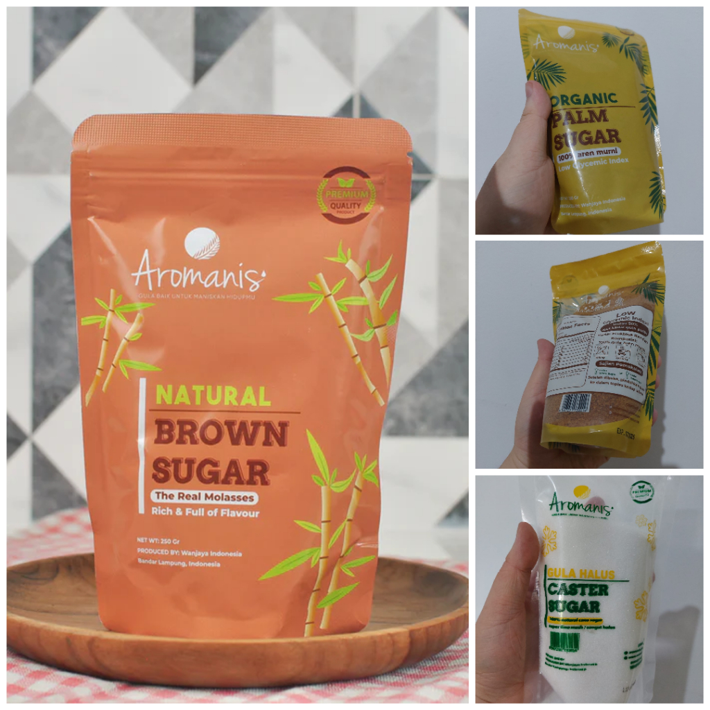 

Aromanis Brown Sugar / Gula Halus / Palm Sugar / Ansell / Organic / Organik / 150gr / 250gr