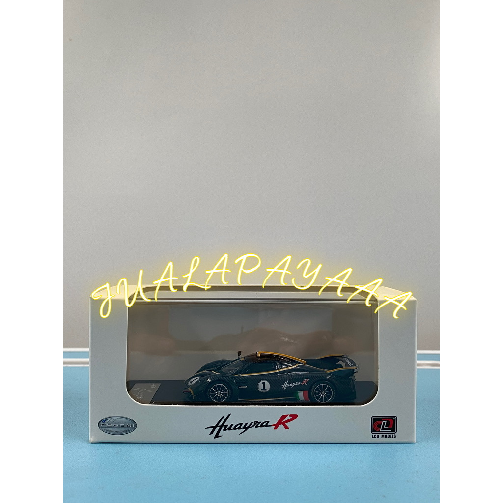 LCD 1/64 PAGANI HUAYRA R BLACK CARBON DIECAST LCD PAGANI HUAY R BLACK CARBON LIMITED EDITION DIECAT 