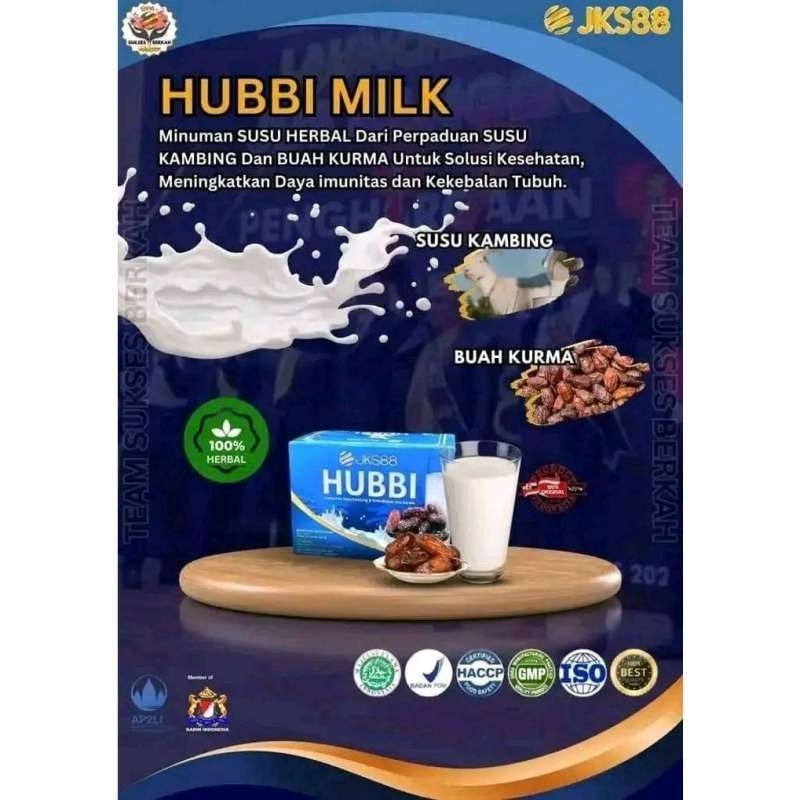 

HUBBI MILK JKS88 ORIGINAL / SUSU KESEHATAN SUSU KAMBING JKS88