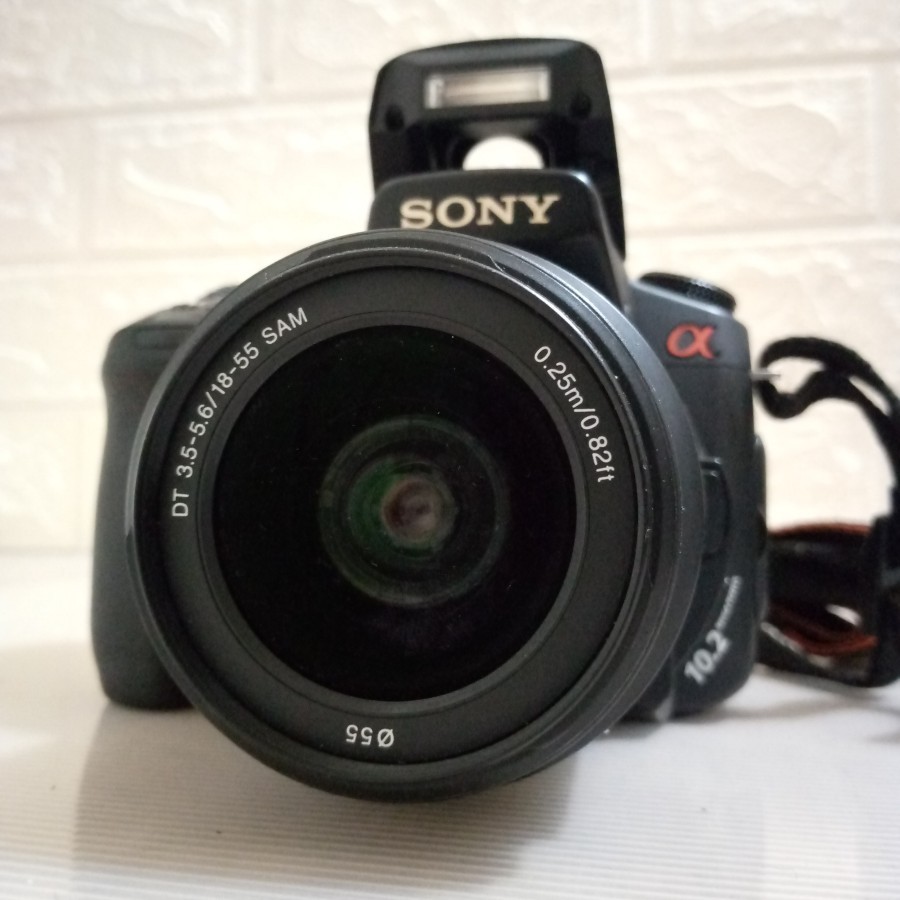 Sony alpha A300 lensa 18-55 kamera DSLR second