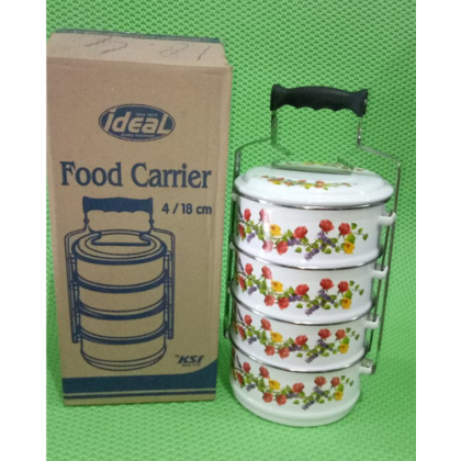 Rantang susun Warna Putih - Food Carrier / IDEAL / Enamel