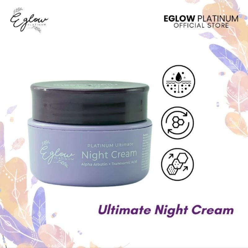 Eglow Platinum Ecer Night Cream Whitening