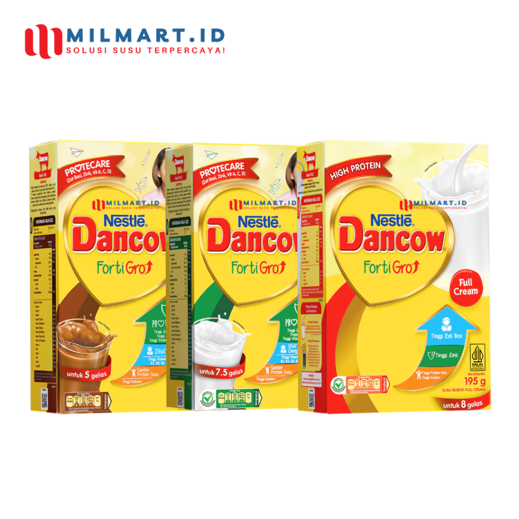 

NESTLE DANCOW FORTIGRO COKLAT/INSTANT/FULL CREAM 195 G SUSU BUBUK PERTUMBUHAN ANAK