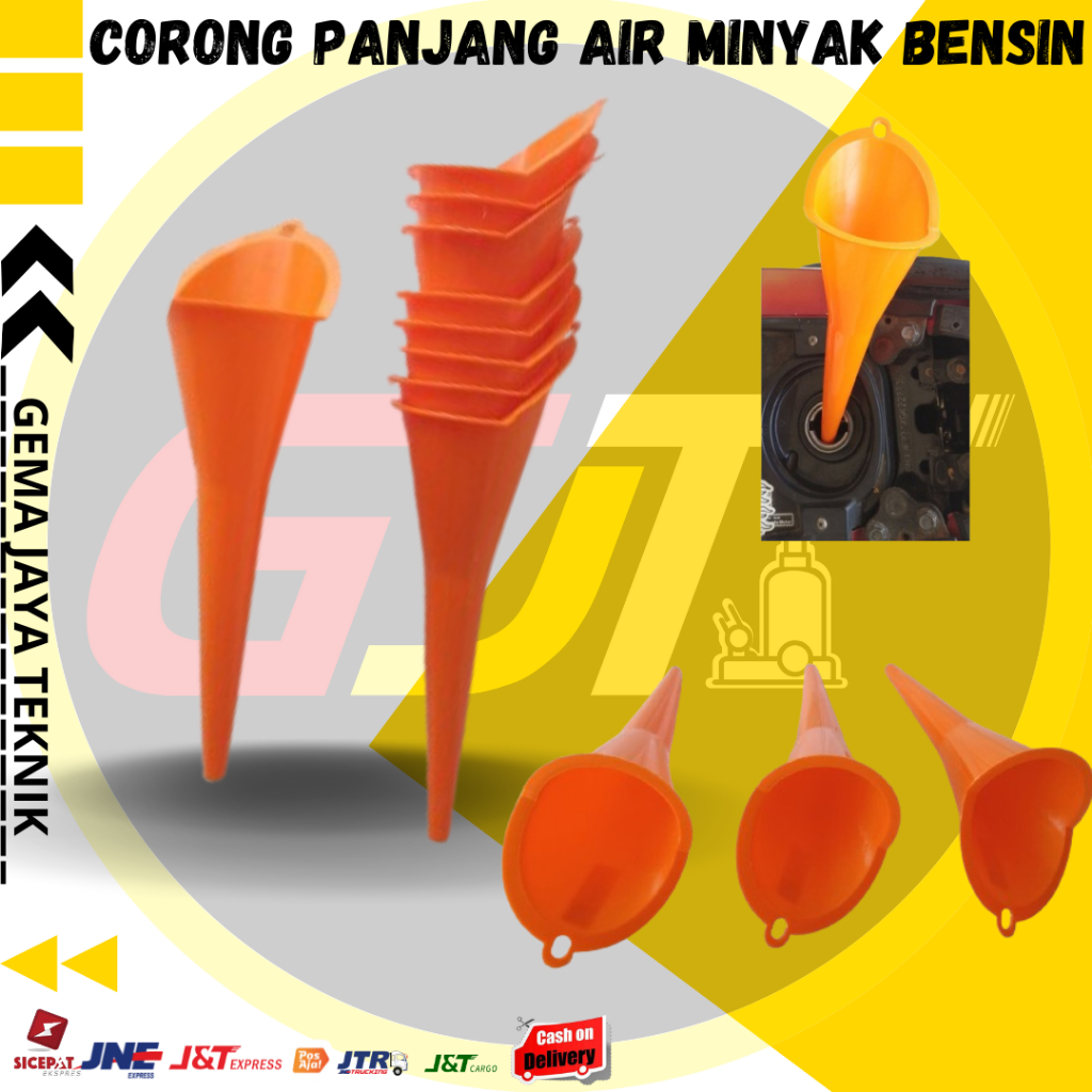 Corong Oli Minyak Bensin Air Corong Panjang