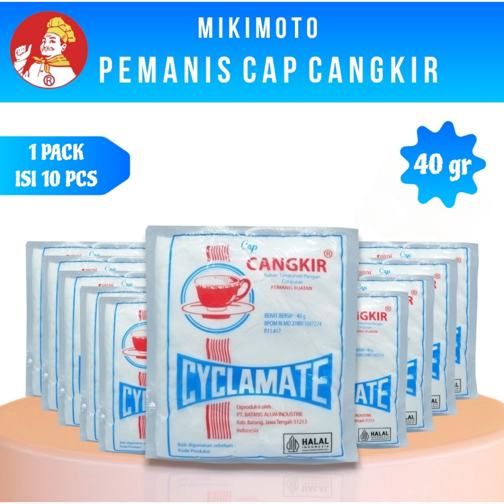

CAP CANGKIR Pemanis Cap Cangkir Sari Manis / Pemanis Makanan Dan Minuman CC 50 - Kemasan 40gr (1 Pack Isi 10 Pcs)
