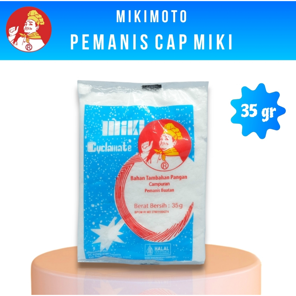 

MIKI Cyclamate Pemanis Miki Sari Manis / Pemanis Makanan Dan Minuman MC 35 - Kemasan 35gr (1 Pcs )