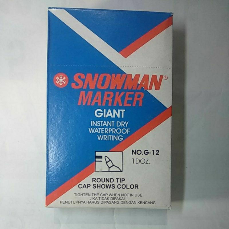 

SNOWMAN MARKER G-12