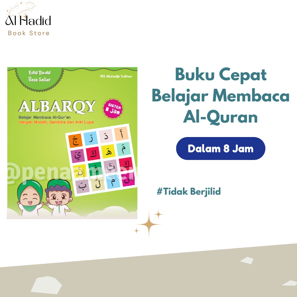 KODE P9F5 AlBarqy Sistem 8 Jam  Buku Cara Cepat Membaca AlQuran  Buku Belajar Mengaji  Metode Al Bar