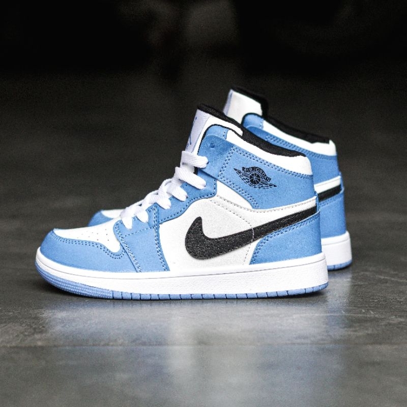 Sepatu Nike Jordan Retro High University Blue Kids size 32 - 37