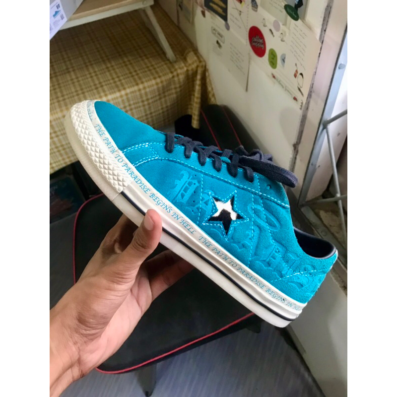 CONVERSE CONS ONE STAR PRO SEAN PABLO RAPID TEAL SUEDE OX