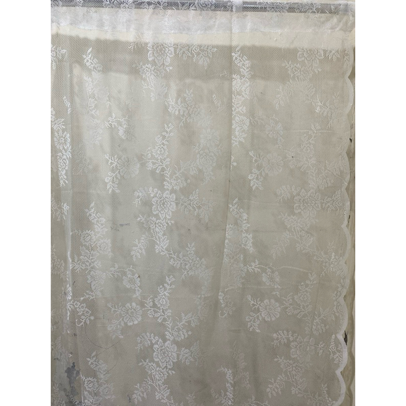 Tirai Vitrase Putih/Tirai Penyekat Etalase Maknan/Tirai Penyekat Ruangan New Collection 