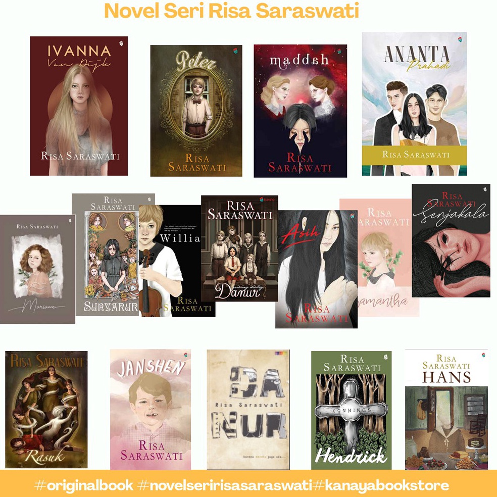 KODE N3O6 Novel Seri Risa Saraswati Janshen Hans Willian Senjakala Marianne Hendrick Asih Danur Madd