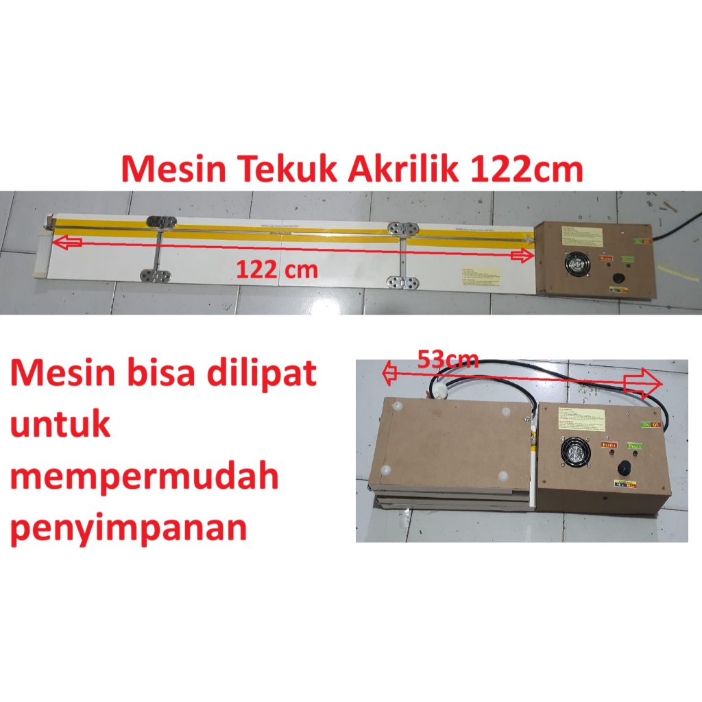 Alat Mesin tekuk acrylic penekuk akrilik portable model kawat 122cm *DIY-122