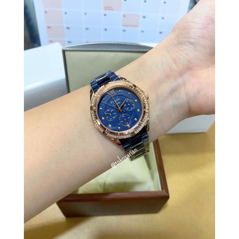 Alexandre Christie AC 2644 BF Original Bergaransi Jam Tangan Wanita Permata Mewah