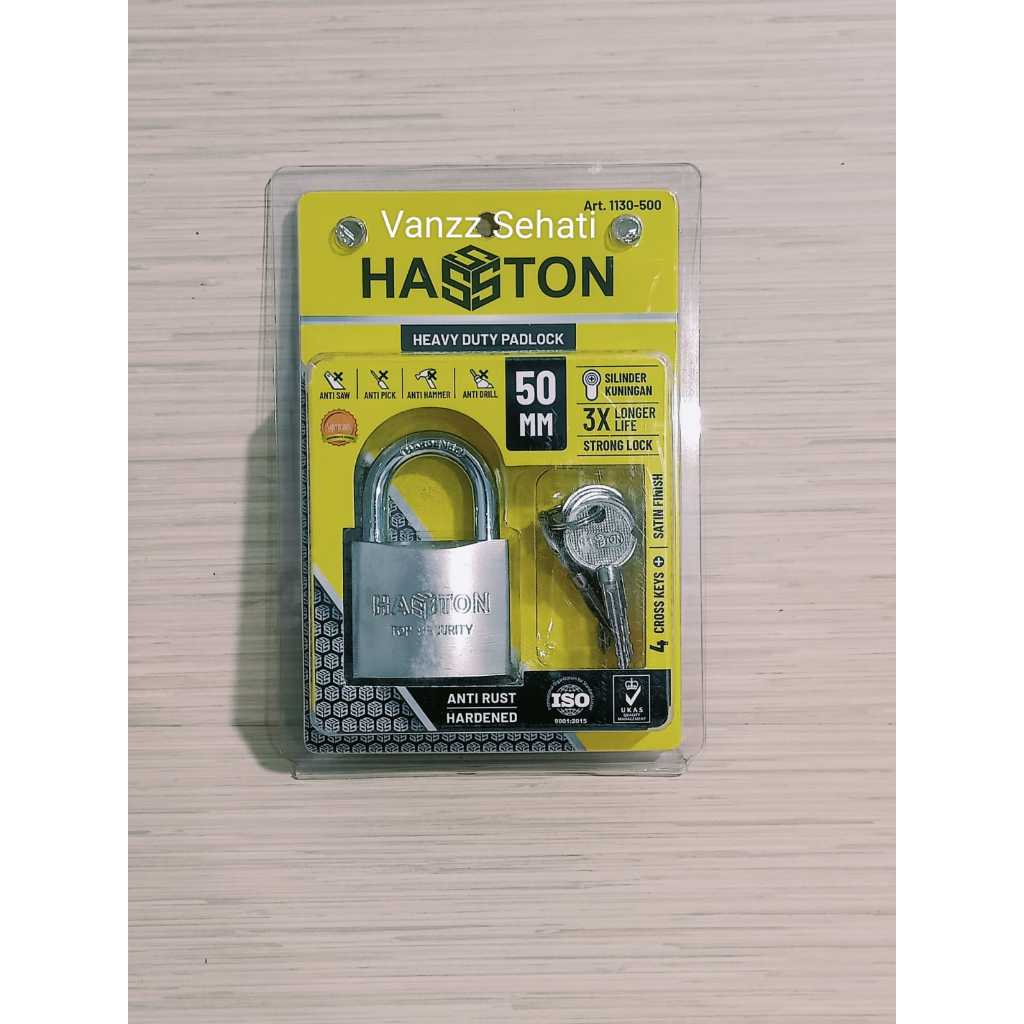 Gembok Rumah / Toko / Pagar Hasston Prohex Kunci Bintang 50 mm