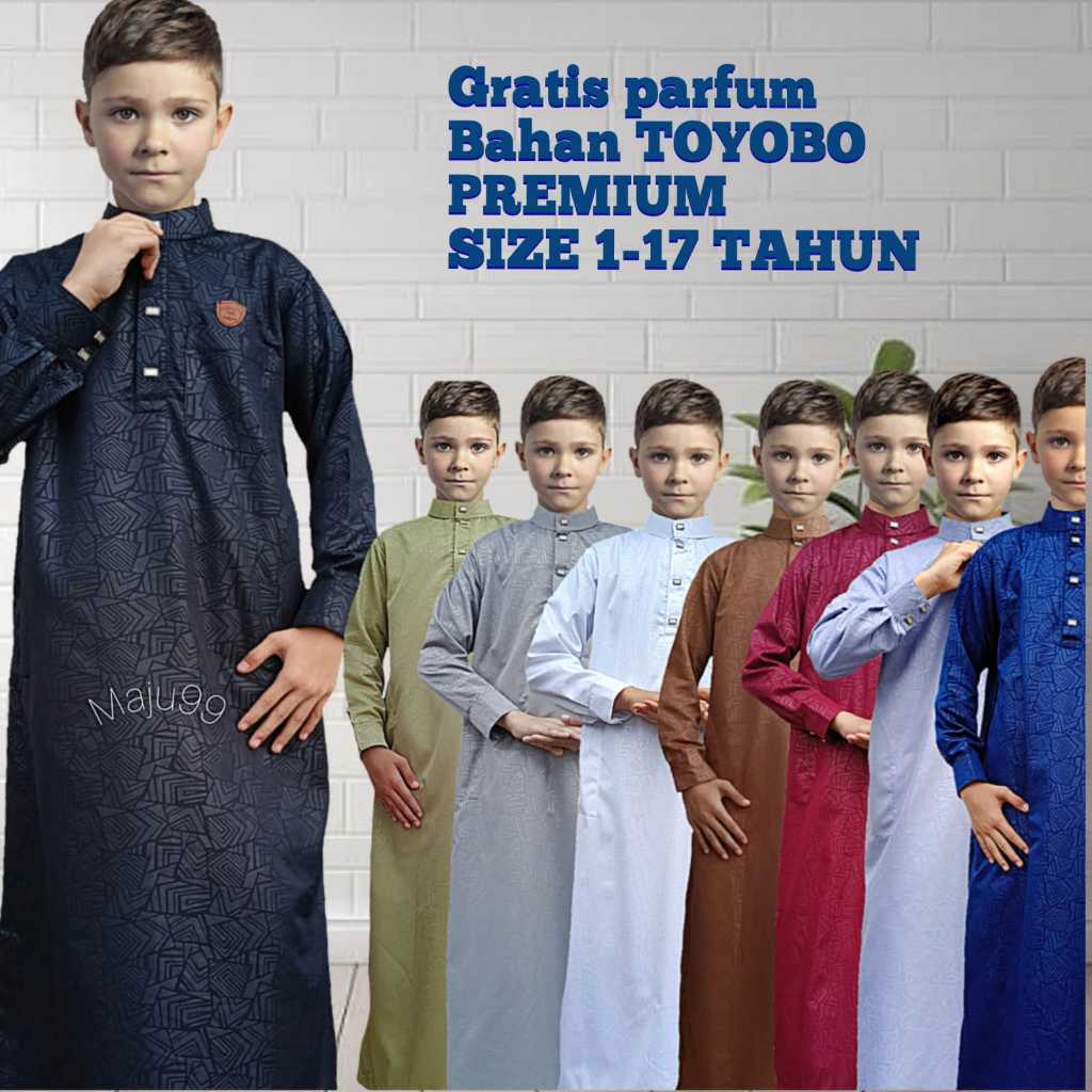 GRATIS PARFUM Jubah Embos Toyobo Anak Premium Gamis Toyobo Anak Laki Laki
