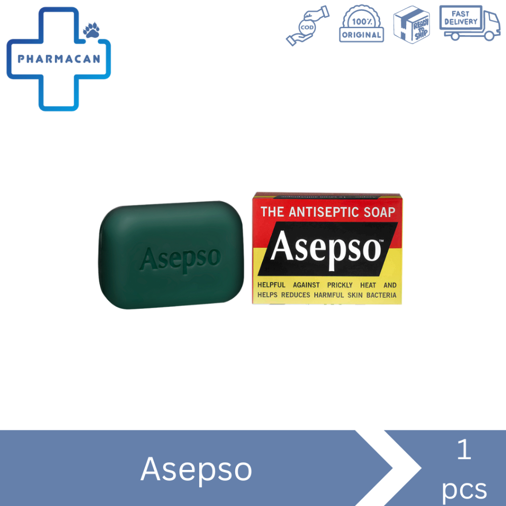 ASEPSO Sabun Batang | Asepso Soap Original | Asepso Bar Soap | Asepso Sabun Batangan 80gr | Asepso S
