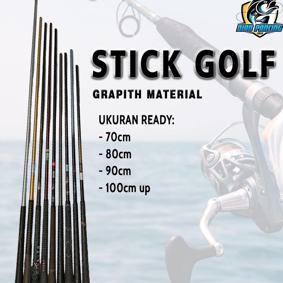 KODE Y63N STICK GOLF ASLI BAHAN PANCING BESUTAN BAHAN CARBON