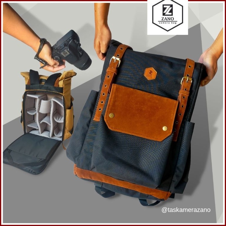 KODE X1K Tas Kamera ZANO Topper kamera dslr lensa gimbal drone laptop 15inch baju jadi satu