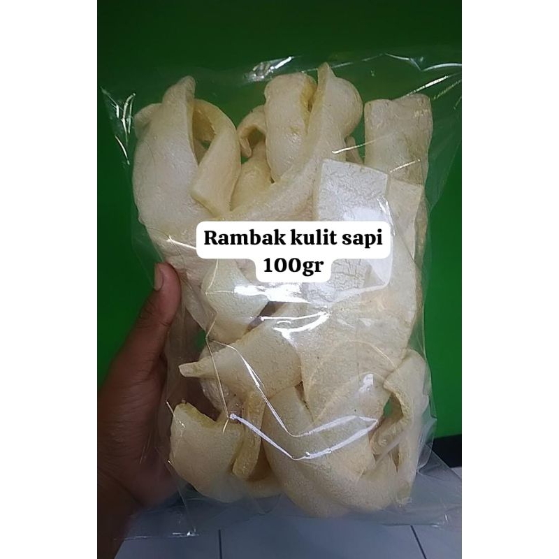 

Krupuk rambak kulit sapi asli mateng