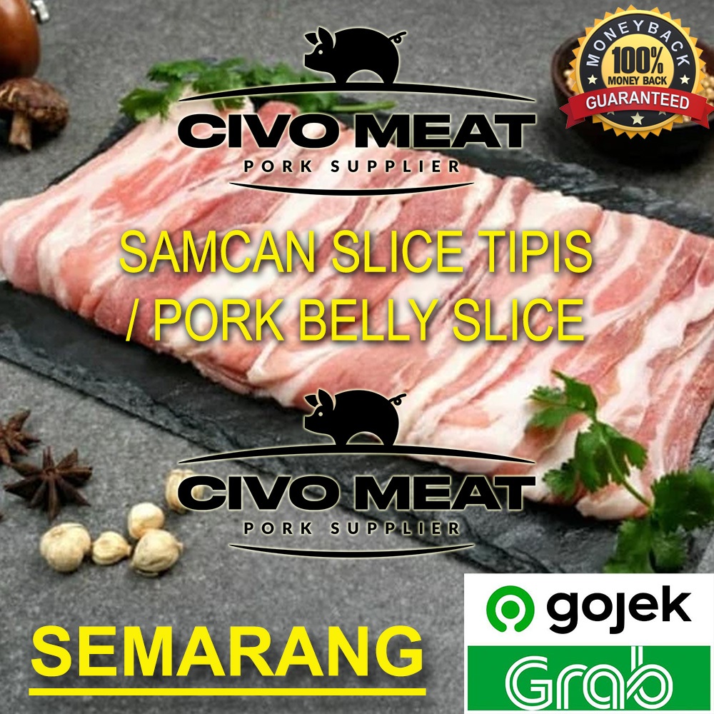 

Pork Belly Slice / Samcan Slice Tipis / Shabu2 / Sukiyaki 500gr