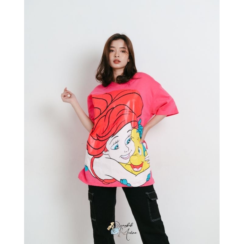- BANGKOK MEDAN - READY KAOS OVERSIZE TEE PRINCESS / KAOS OVERSIZE TEE WANITA
