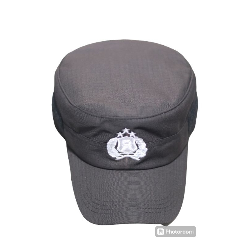 TOPI BINTARA LAPANGAN POLISI / TOPI PILKAP FIELDCAP / TOPI PAMA / TOPI PAMEN COKELAT