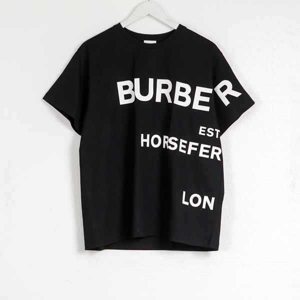 Kaos BURBERRY HORSEFERRY BLACK Tshirt 100% ORIGINAL