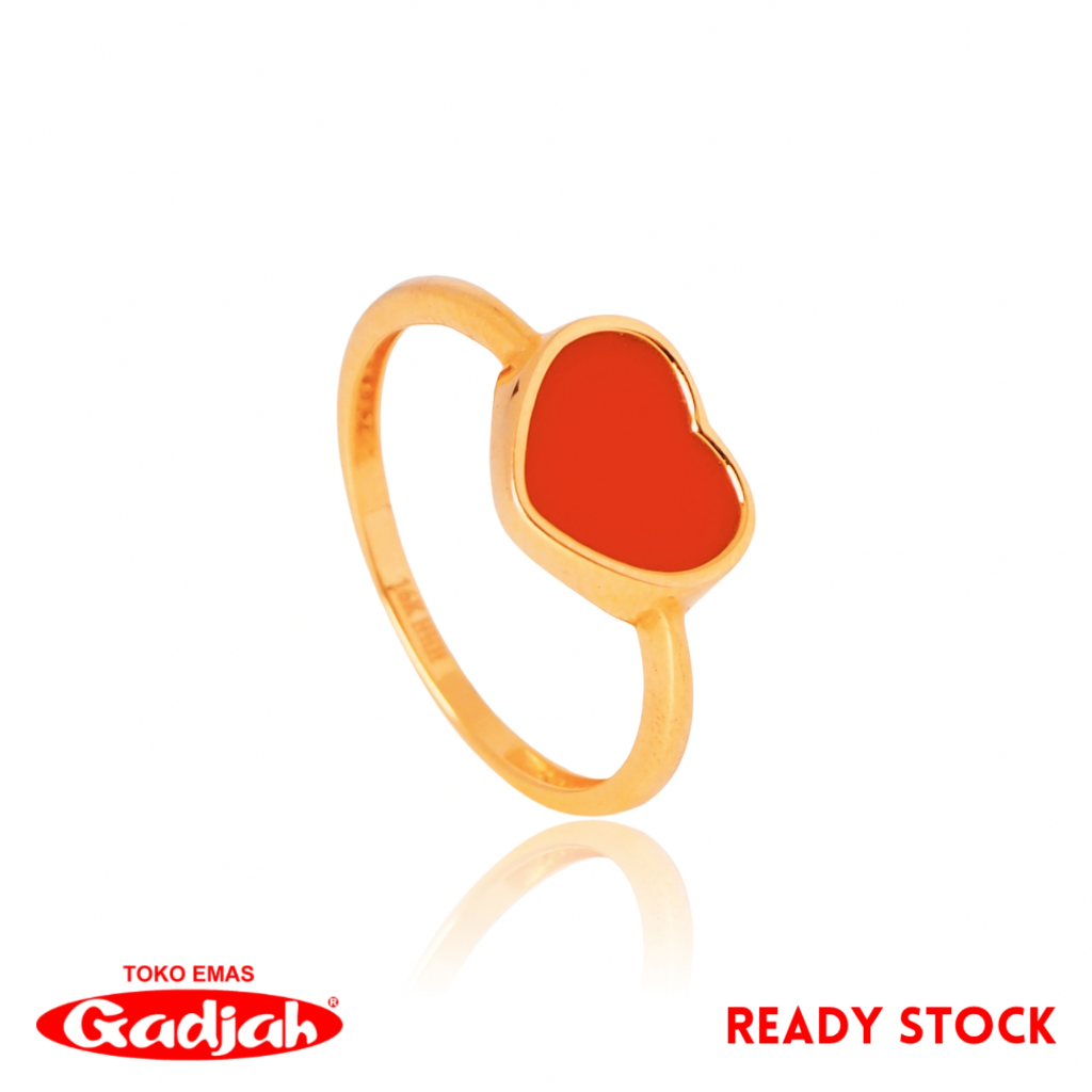 Cincin Emas Waru Keramik Ring Polos - Toko Emas Gadjah