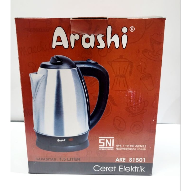 TEKO LISTRIK ARASHI 1.5L