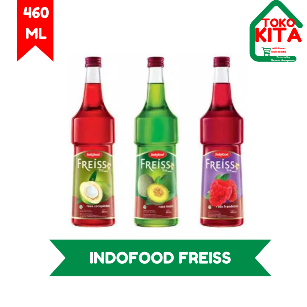 

SIRUP INDOFOOD FREISS COCOPANDAN MELON FRAMBOZEN 460ML