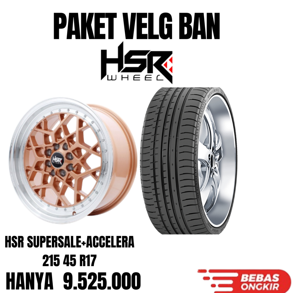 Paket velg dan ban ring 17 untuk freed,grand livina, swift, yaris