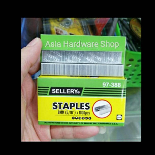 

KODE E12Q Isi Staples Jok Tembak Sellery 8mm Refill Stapler Jok 1 Pcs Sellery