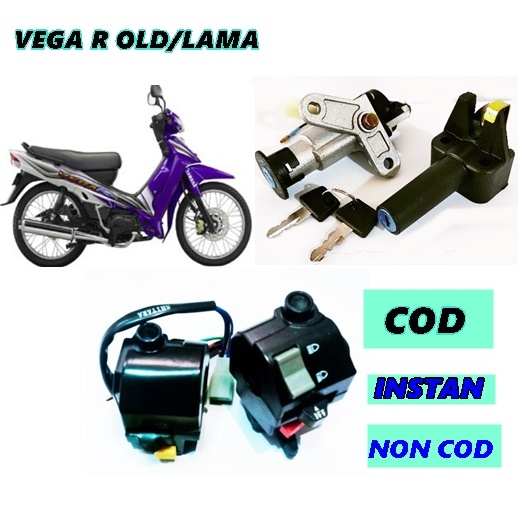 Kunci Kontak Set + Kunci Jok Yamaha Vega R lama  Crypton Alfa
