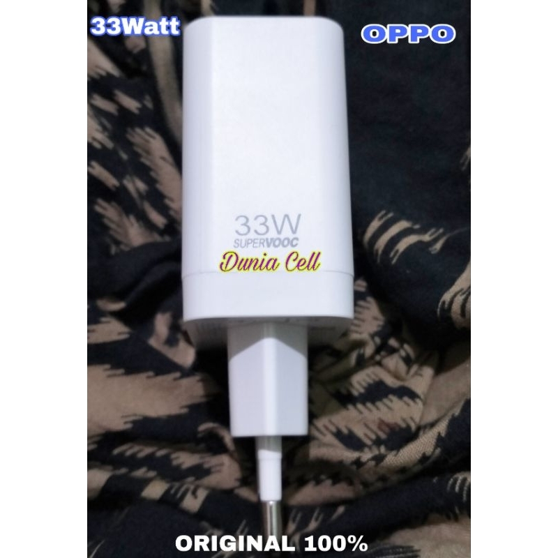 Original Kepala charger/ Adaptor Oppo VOOC 33Watt Fast Charging