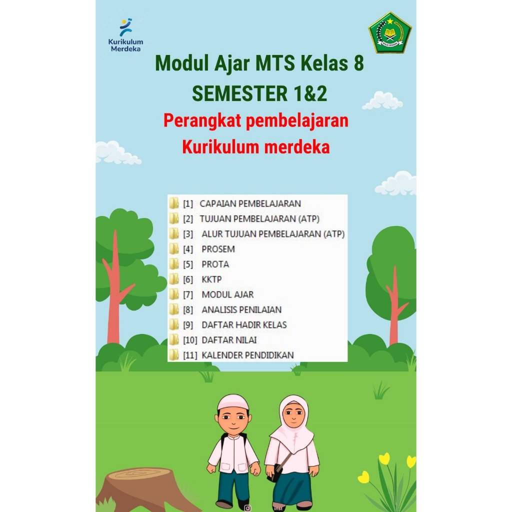 

MODUL AJAR MTS KLS 8 KURIKULUM MERDEKA SEMESTER 1&2