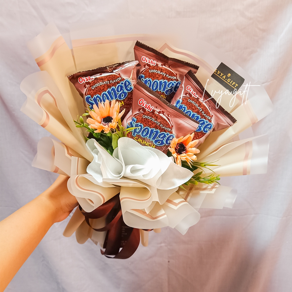 

LVYA.GIFT 4311.15 BUKET SNAK SPONGE MIX BUNGA ARTIFICIAL PREMIUM