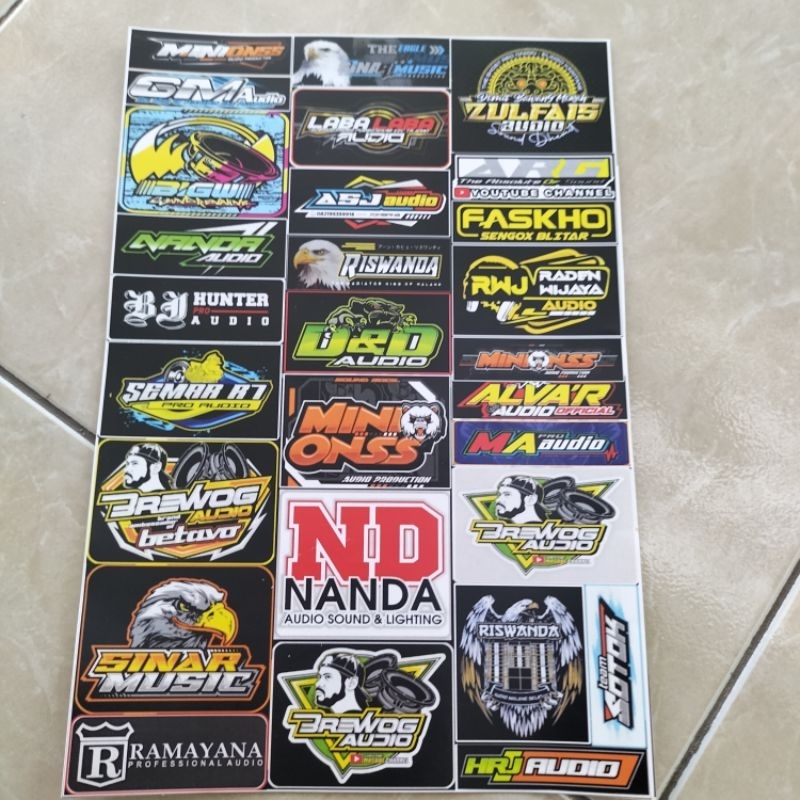 

STIKER AUDIO | STIKER SOUND | STIKER SOUNDSYSTEM | STIKER PACK Ukuran 21cmx31cm