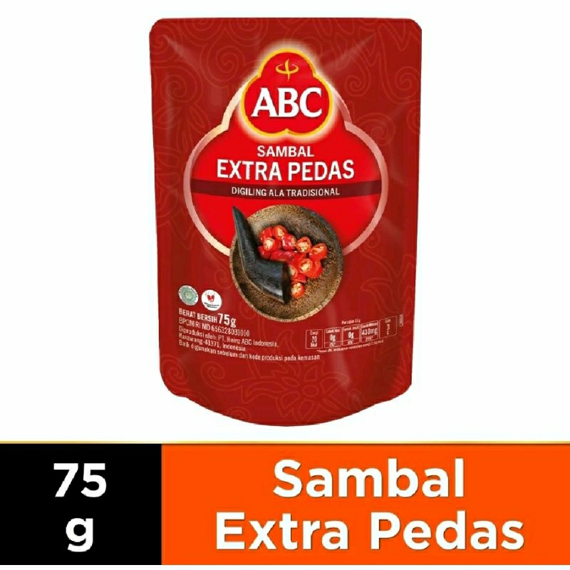 

SAUS SAMBAL ASLI ABC POUCH 75 gram ALL VARIANT